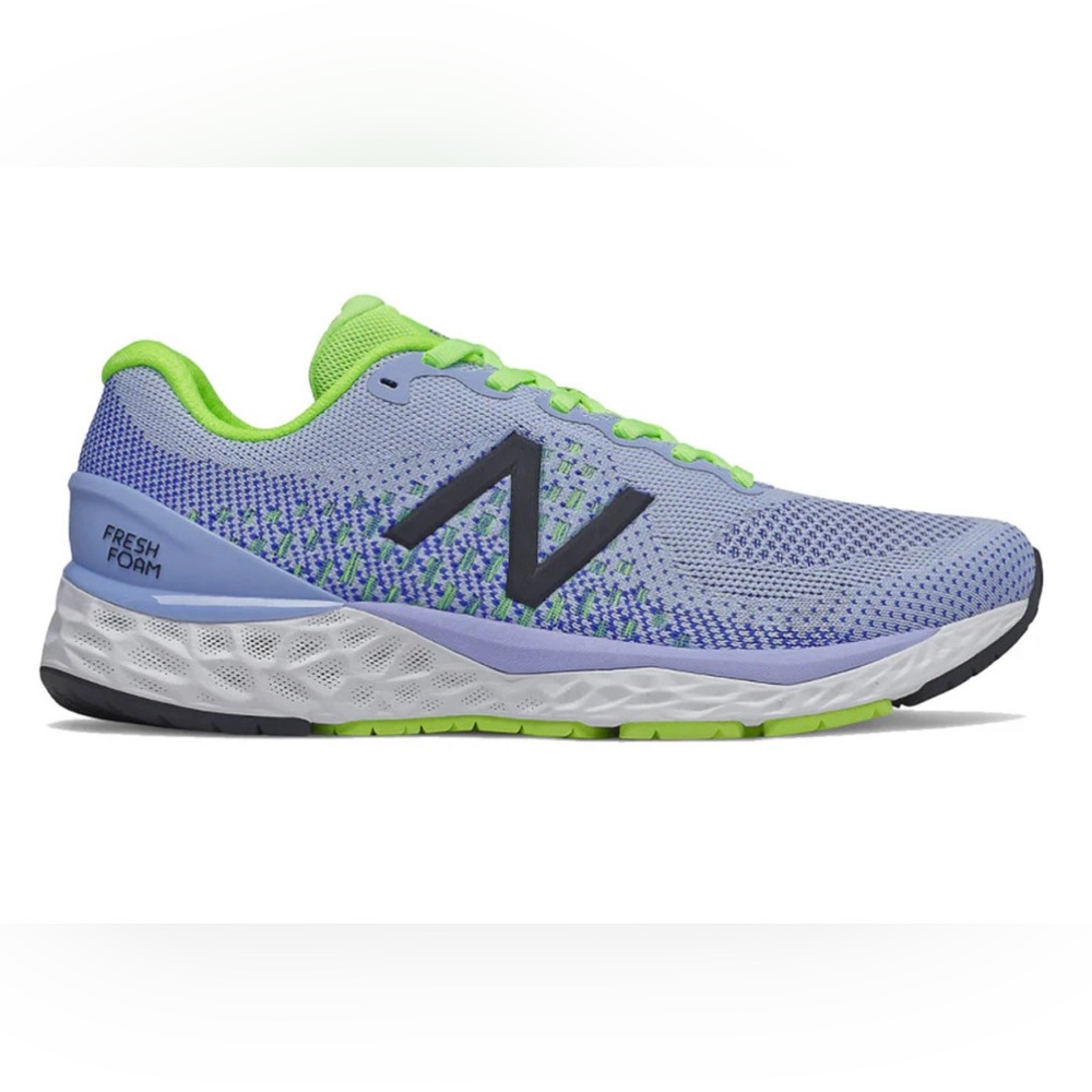 New Balance Fresh Foam 880v10 Women's Running Shoe in Blue and Neon Green SZ 9.5